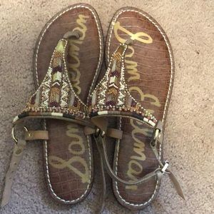 Sam Edelman beaded flat sandals